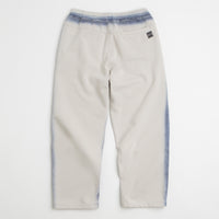 The Trilogy Tapes Overdye Open Hem Sweatpants in Grey and Blue thumbnail