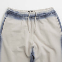 The Trilogy Tapes Overdye Open Hem Sweatpants in Grey and Blue thumbnail