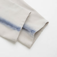 The Trilogy Tapes Overdye Open Hem Sweatpants in Grey and Blue thumbnail