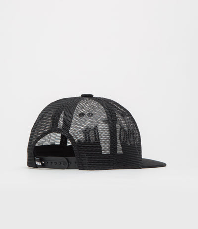 The Trilogy Tapes Pain All-Over Mesh Trucker Cap in Black