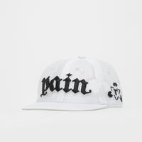 The Trilogy Tapes Pain All-Over Mesh Trucker Cap in White thumbnail