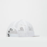 The Trilogy Tapes Pain All-Over Mesh Trucker Cap in White thumbnail