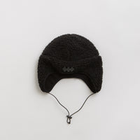 The Trilogy Tapes Pile Fleece Mountain Beanie in Charcoal thumbnail