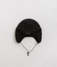 The Trilogy Tapes Pile Fleece Mountain Beanie in Charcoal