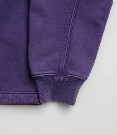 The Trilogy Tapes Pulse Tape Funnel Neck Sweatshirt in Purple