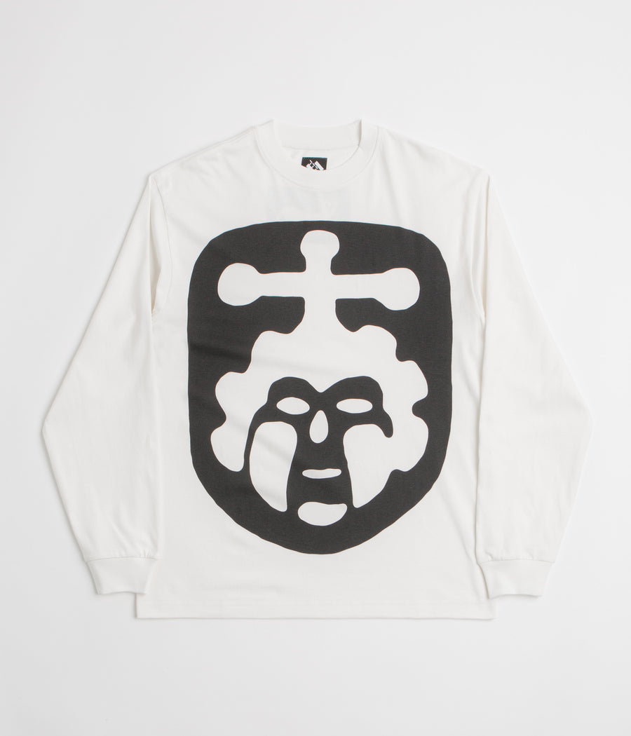 The Trilogy Tapes Screwhead Long Sleeve T-Shirt in White