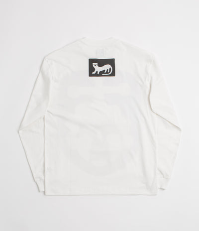 The Trilogy Tapes Screwhead Long Sleeve T-Shirt in White
