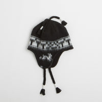 The Trilogy Tapes Snow Beanie in Black and White thumbnail