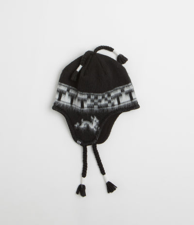 The Trilogy Tapes Snow Beanie in Black and White
