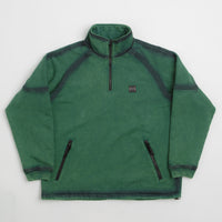 The Trilogy Tapes Spray Funnel Neck Jacket in Sea Moss Green and Back thumbnail