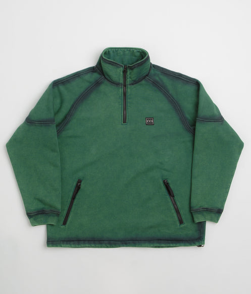 The Trilogy Tapes Spray Funnel Neck Jacket - Sea Moss Green / Back