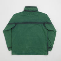 The Trilogy Tapes Spray Funnel Neck Jacket in Sea Moss Green and Back thumbnail