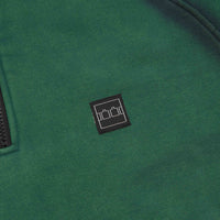The Trilogy Tapes Spray Funnel Neck Jacket in Sea Moss Green and Back thumbnail