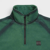 The Trilogy Tapes Spray Funnel Neck Jacket in Sea Moss Green and Back thumbnail