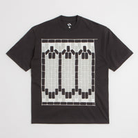 The Trilogy Tapes Tetris Teeth T-Shirt in Black and Glow In The Dark thumbnail