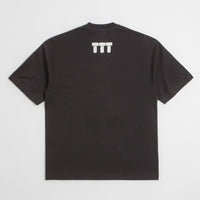 The Trilogy Tapes Tetris Teeth T-Shirt in Black and Glow In The Dark thumbnail