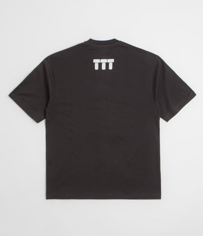 The Trilogy Tapes Tetris Teeth T-Shirt in Black and Glow In The Dark