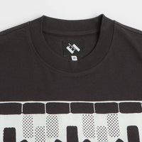The Trilogy Tapes Tetris Teeth T-Shirt in Black and Glow In The Dark thumbnail