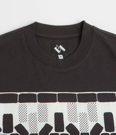 The Trilogy Tapes Tetris Teeth T-Shirt in Black and Glow In The Dark