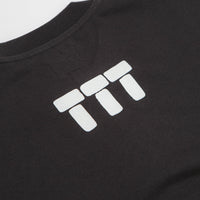 The Trilogy Tapes Tetris Teeth T-Shirt in Black and Glow In The Dark thumbnail