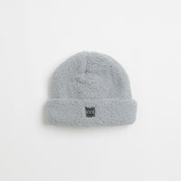 The Trilogy Tapes Thick Fleece Beanie in Light Grey thumbnail