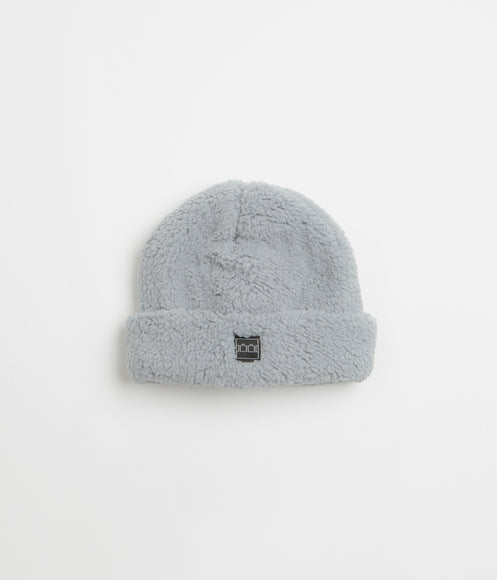 The Trilogy Tapes Thick Fleece Beanie - Light Grey