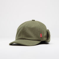 The Trilogy Tapes Trapper Cap in Olive thumbnail