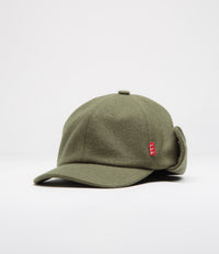 The Trilogy Tapes Trapper Cap in Olive