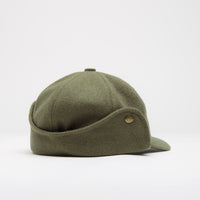 The Trilogy Tapes Trapper Cap in Olive thumbnail
