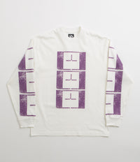 The Trilogy Tapes Upside Down Stamp T'S Long Sleeve T-Shirt in White