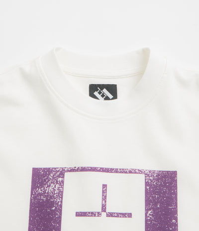 The Trilogy Tapes Upside Down Stamp T'S Long Sleeve T-Shirt in White