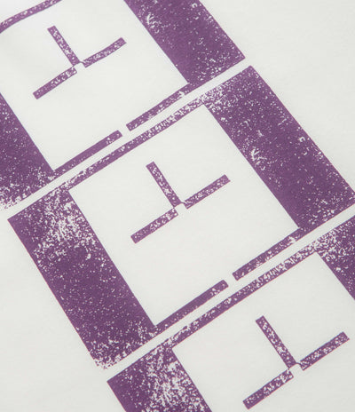 The Trilogy Tapes Upside Down Stamp T'S Long Sleeve T-Shirt in White