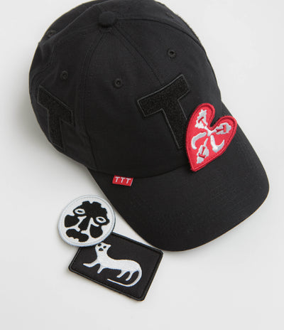 The Trilogy Tapes Velcro Patch Cap in Black