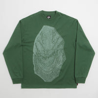 The Trilogy Tapes Visitor Long Sleeve T-Shirt in Green thumbnail