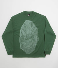 The Trilogy Tapes Visitor Long Sleeve T-Shirt in Green