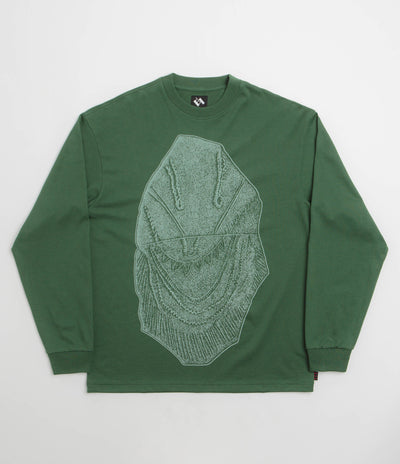 The Trilogy Tapes Visitor Long Sleeve T-Shirt in Green