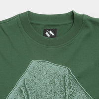 The Trilogy Tapes Visitor Long Sleeve T-Shirt in Green thumbnail