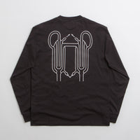 The Trilogy Tapes Winter Glassworks Long Sleeve T-Shirt in Black thumbnail