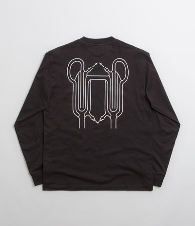 The Trilogy Tapes Winter Glassworks Long Sleeve T-Shirt in Black