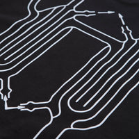 The Trilogy Tapes Winter Glassworks Long Sleeve T-Shirt in Black thumbnail
