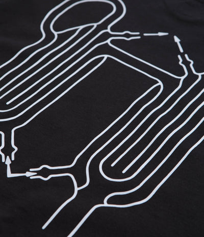 The Trilogy Tapes Winter Glassworks Long Sleeve T-Shirt in Black