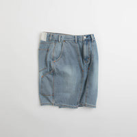 thisisneverthat Denim Carpenter Shorts in Washed Blue thumbnail