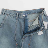 thisisneverthat Denim Carpenter Shorts in Washed Blue thumbnail