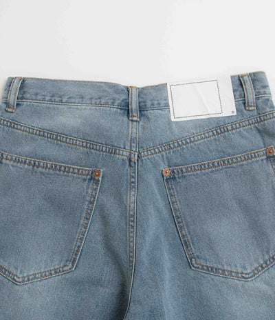 thisisneverthat Denim Carpenter Shorts in Washed Blue