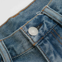 thisisneverthat Denim Carpenter Shorts in Washed Blue thumbnail