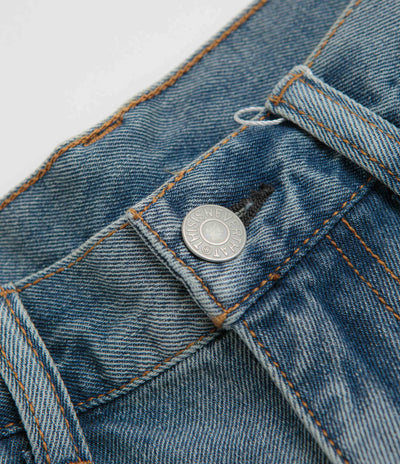thisisneverthat Denim Carpenter Shorts in Washed Blue