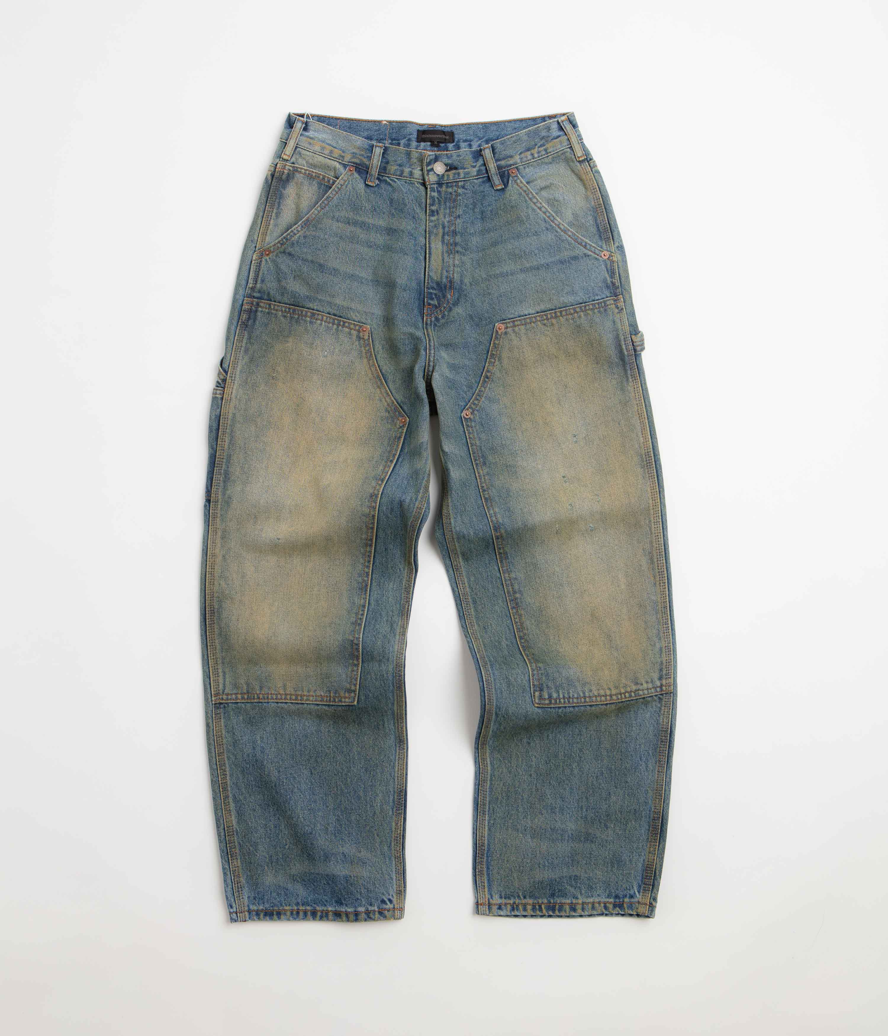 thisisneverthat Denim Double Knee Pants - Mud