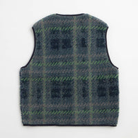 thisisneverthat Fleece Check Vest - Navy thumbnail