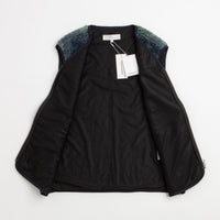 thisisneverthat Fleece Check Vest - Navy thumbnail