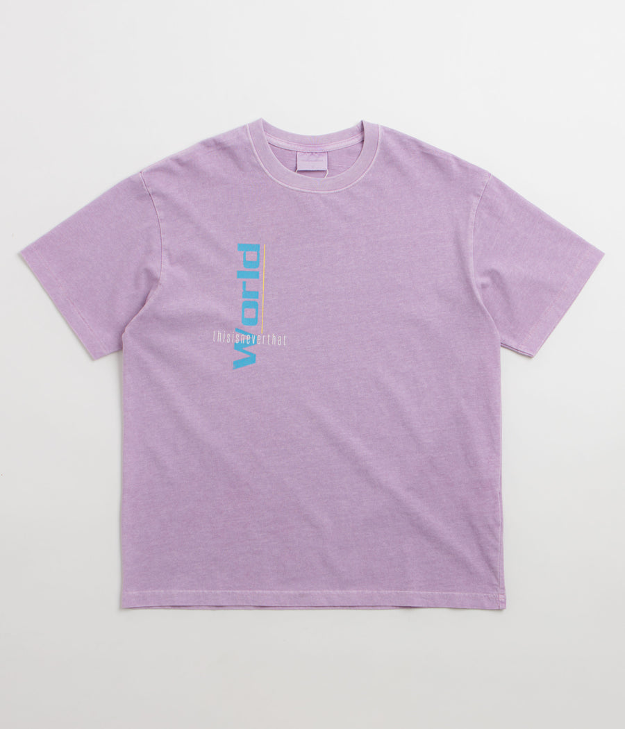 thisisneverthat From The World T-Shirt - Plum